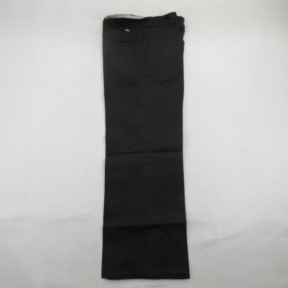 Dickies Women's Pants Size 12 Regular Workwear Chino Flat Front Black New